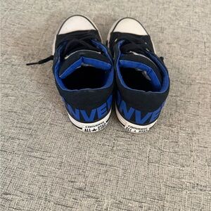 Converse Kids' Black and Blue High-Top Sneakers